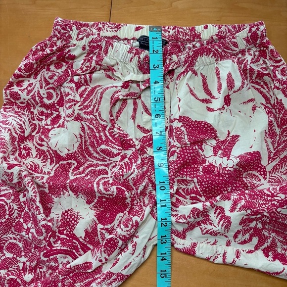 The J Petersen Co Cream Red Batik Boho Wide Leg Cottonn Casual Pajama - Picture 5 of 9